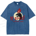 Unisex Yokohama Japan Printed Washed Tee