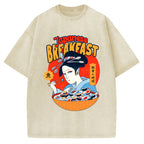 Geisha Fish Sushi Vintage Washed T-shirt