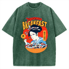 Geisha Fish Sushi Vintage Washed T-shirt