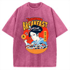 Geisha Fish Sushi Vintage Washed T-shirt