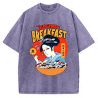 Geisha Fish Sushi Vintage Washed T-shirt