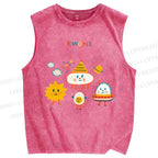 Unisex Kwoni Printed Washed Tank Top