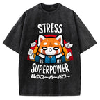 Stress is My Superpower Vintage Washed T-shirt