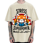 Stress is My Superpower Vintage Washed T-shirt