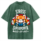 Stress is My Superpower Vintage Washed T-shirt