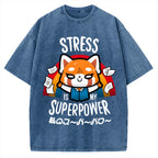 Stress is My Superpower Vintage Washed T-shirt