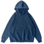 Cat Vintage Washed Cotton Back Art Hoodie