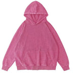 Cat Vintage Washed Cotton Back Art Hoodie