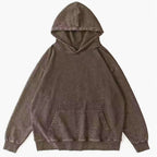 Cat Vintage Washed Cotton Back Art Hoodie