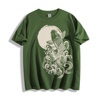 Carp Jump Sunrise Japanese Art Vintage T Shirt