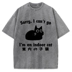 Indoor Kitten Vintage Washed T-shirt
