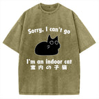Indoor Kitten Vintage Washed T-shirt
