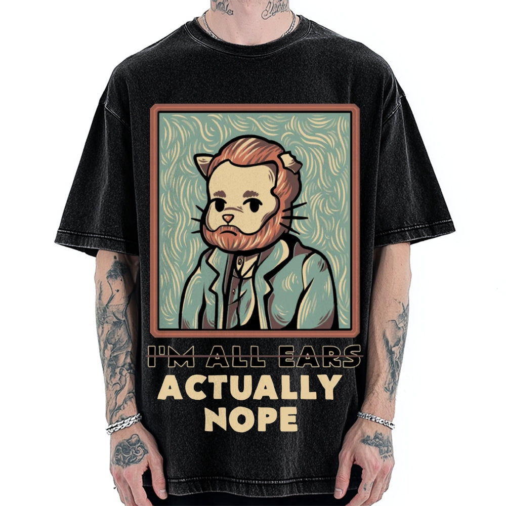 I'm All Ears Funny Vintage Washed T-shirt
