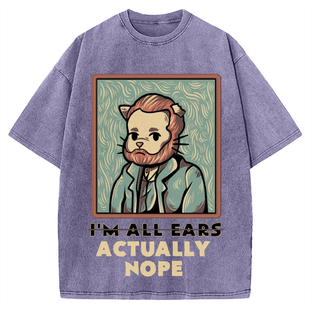 I'm All Ears Funny Vintage Washed T-shirt