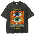 Yayoi Kusama's Abstract Eye Art Vintage Washed T-shirt