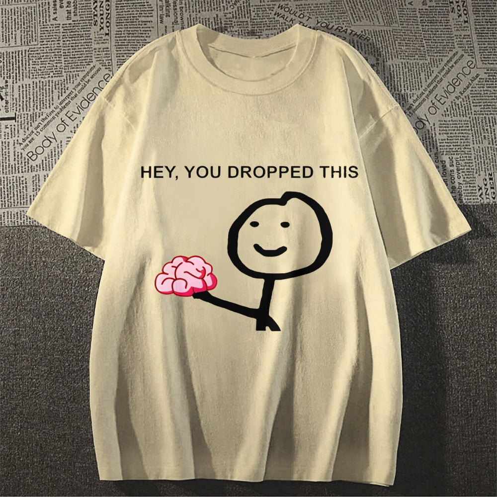 Unisex Spoof Print Casual Print Classic T-shirt