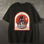Ramen Lover Octopus Cotton casual T-shirt