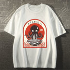 Ramen Lover Octopus Cotton casual T-shirt