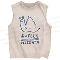 Unisex Niigata Printed Washed Tank Top