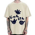 Rock, Paper, Scissors Funny Chickens Vintage Washed T-shirt