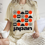 Unisex Japan Printed Washed Tee