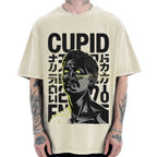 Cupid statue Japanese Funny Vintage Washed T-shirt