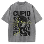 Cupid statue Japanese Funny Vintage Washed T-shirt