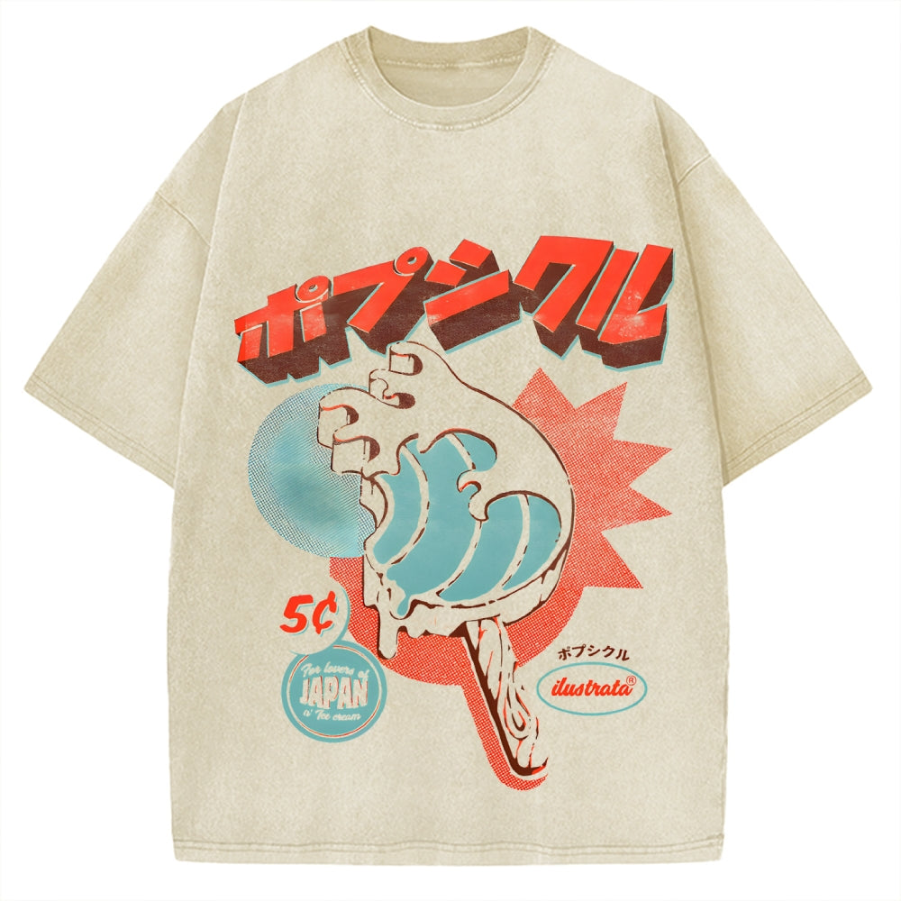 Japan Ice Cream Vintage Washed T-shirt