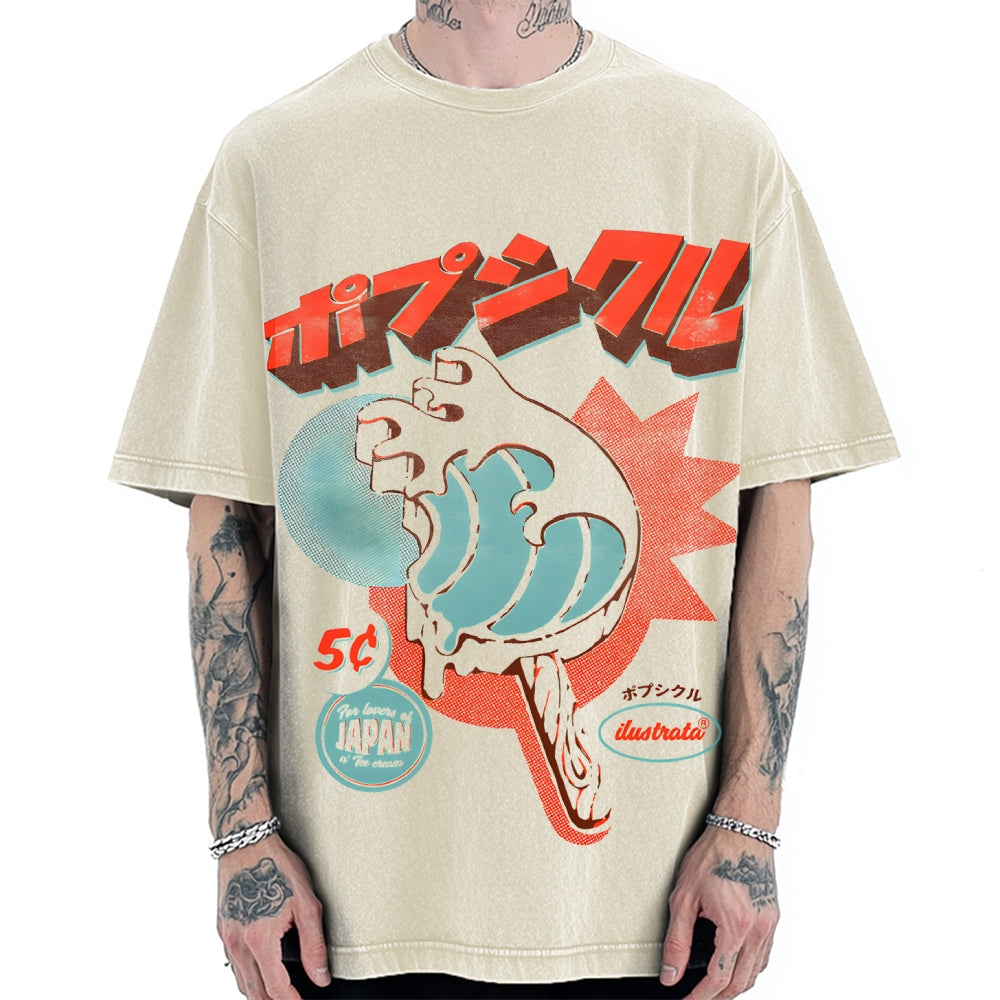 Japan Ice Cream Vintage Washed T-shirt