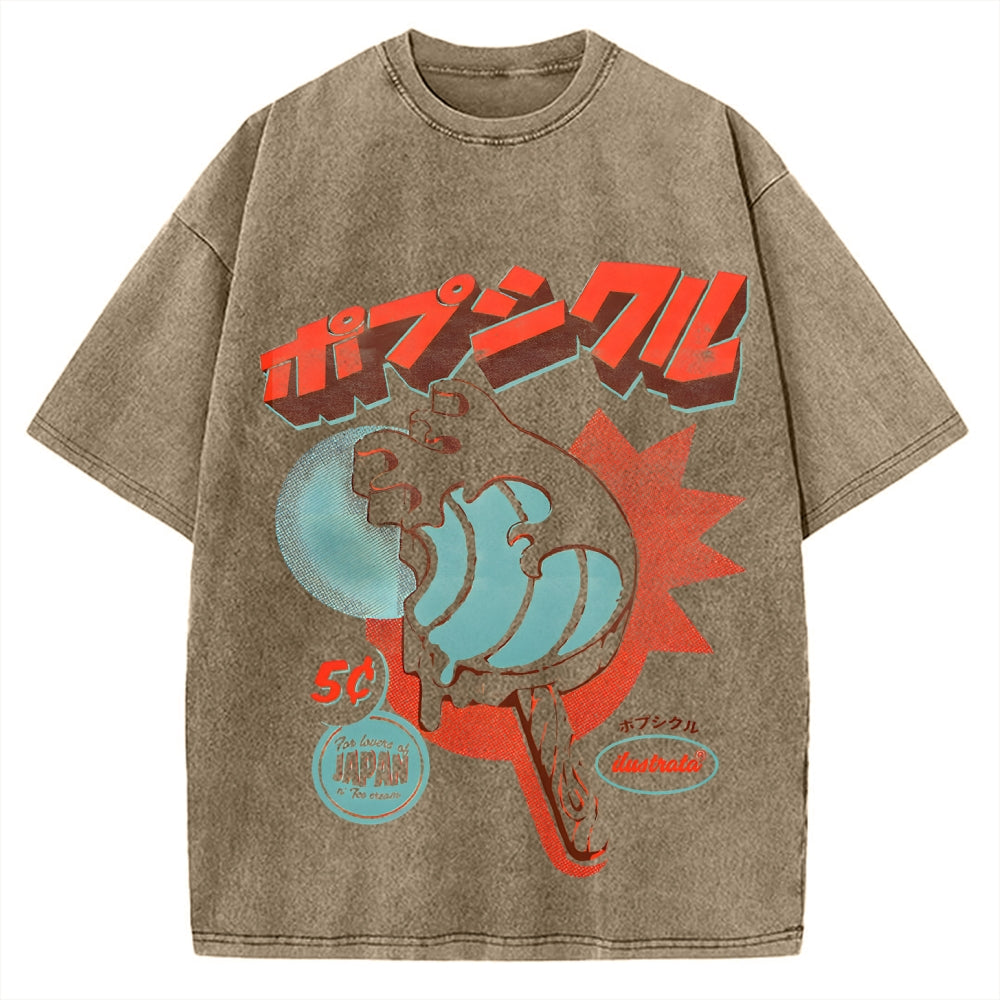 Japan Ice Cream Vintage Washed T-shirt