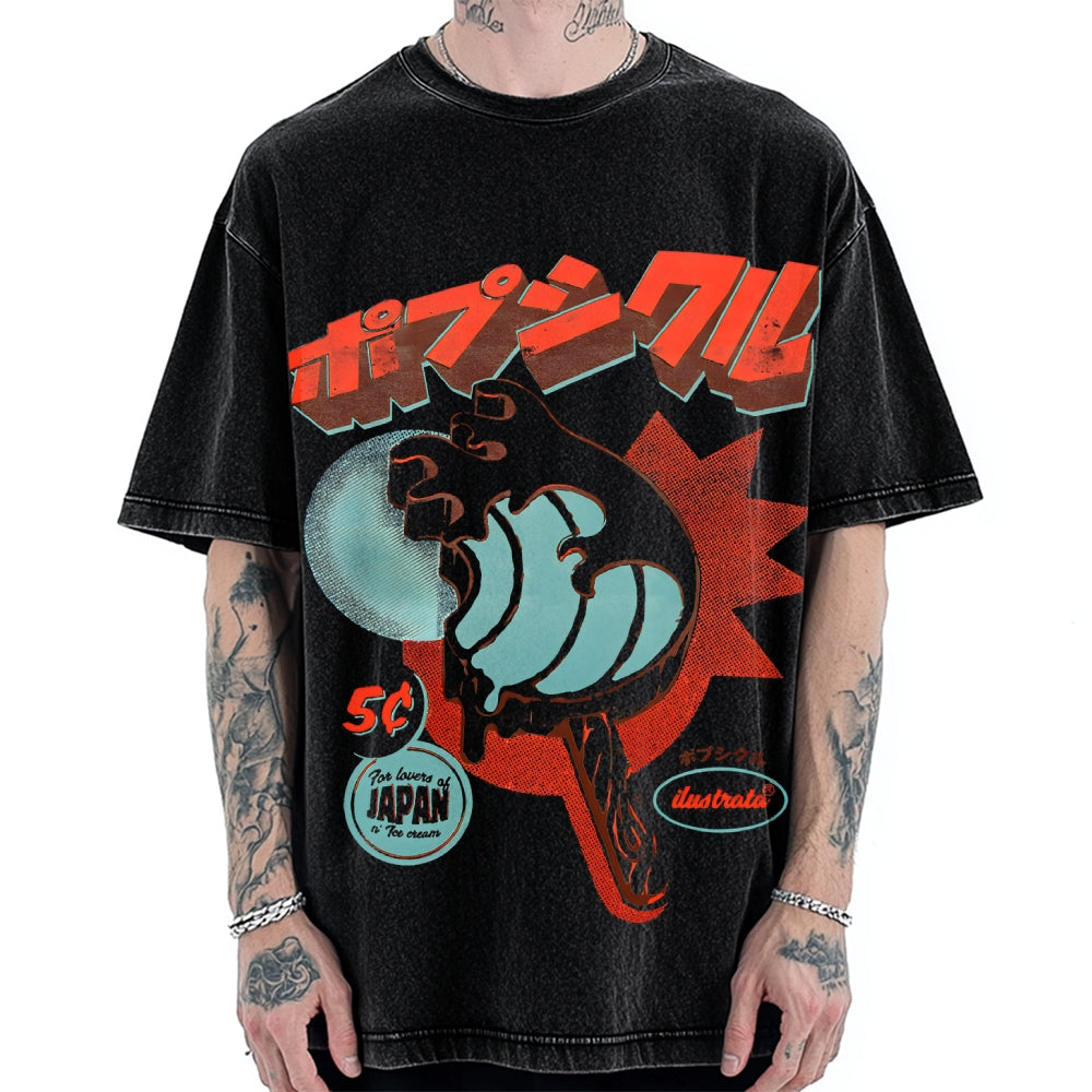 Japan Ice Cream Vintage Washed T-shirt