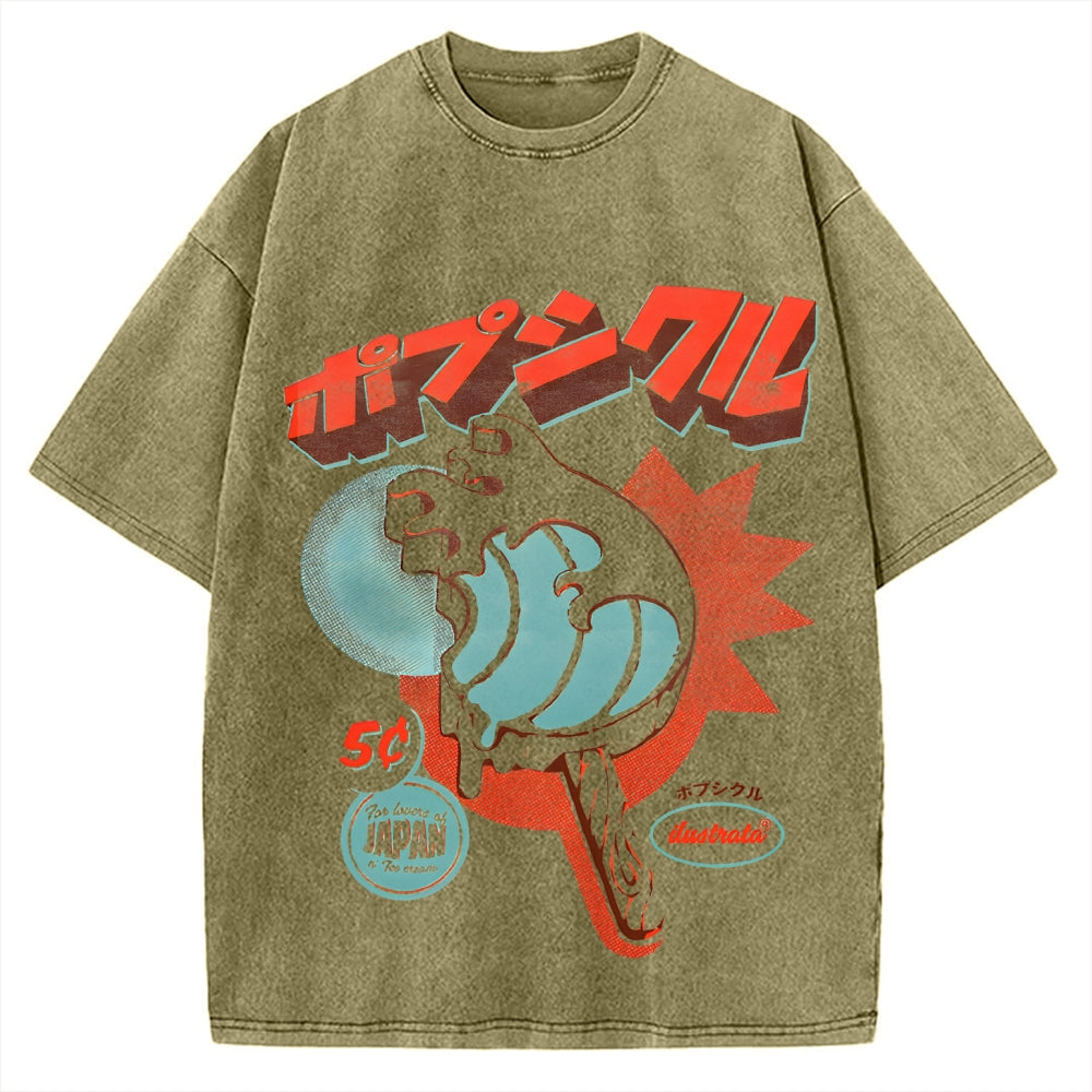 Japan Ice Cream Vintage Washed T-shirt