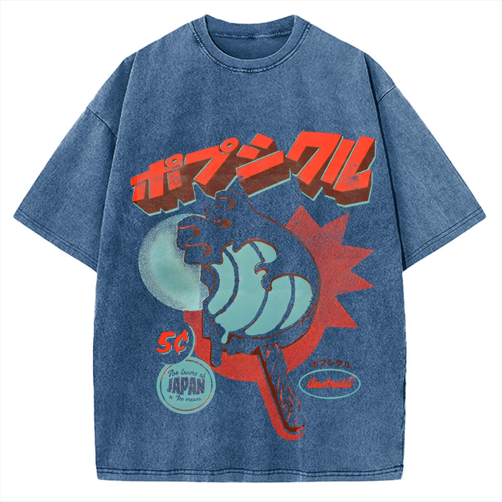Japan Ice Cream Vintage Washed T-shirt