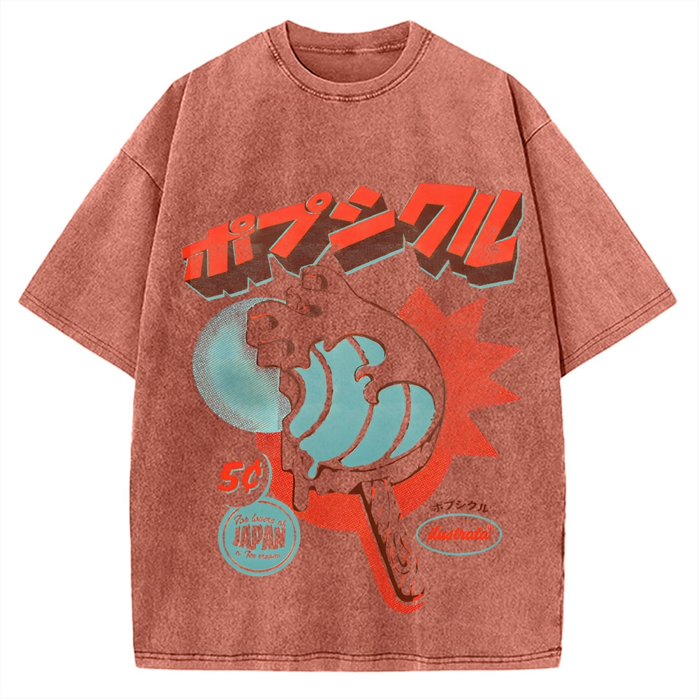 Japan Ice Cream Vintage Washed T-shirt