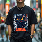 Catzilla Cat Godzilla Japanese Style Classic Tee