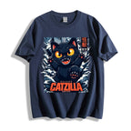 Catzilla Cat Godzilla Japanese Style Classic Tee