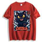 Catzilla Cat Godzilla Japanese Style Classic Tee