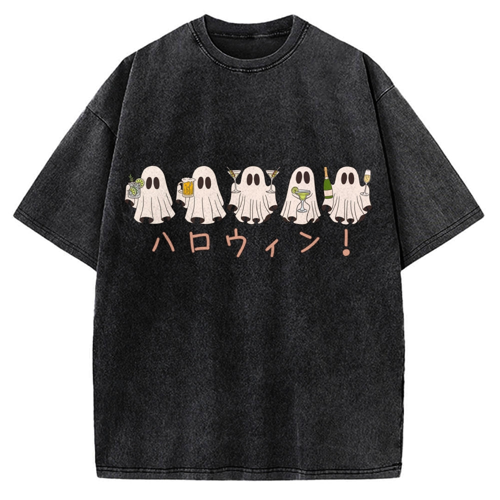 Drinking Ghost Vintage Washed T-shirt