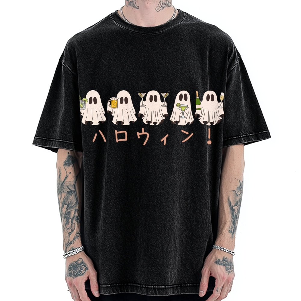 Drinking Ghost Vintage Washed T-shirt