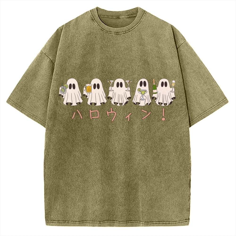 Drinking Ghost Vintage Washed T-shirt