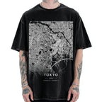 Tokyo map Vintage Washed T-shirt
