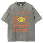 Unisex Initiating Stream Printed Washed Tee