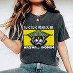 Unisex Waq Waq Kingdom Printed Washed Tee