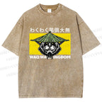 Unisex Waq Waq Kingdom Printed Washed Tee