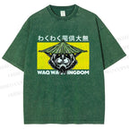 Unisex Waq Waq Kingdom Printed Washed Tee