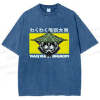 Unisex Waq Waq Kingdom Printed Washed Tee