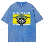 Unisex Waq Waq Kingdom Printed Washed Tee