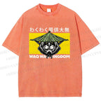 Unisex Waq Waq Kingdom Printed Washed Tee