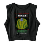 Kusama Pumpkin Vintage Wash Japanese Design Sleeveless Crop Top