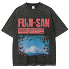 Mt Fuji Fuji-san Vintage Washed T-shirt